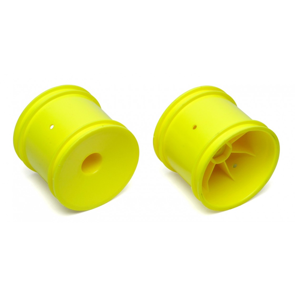 Team Associated Truck Hex Wheels, Yellow - AE7853