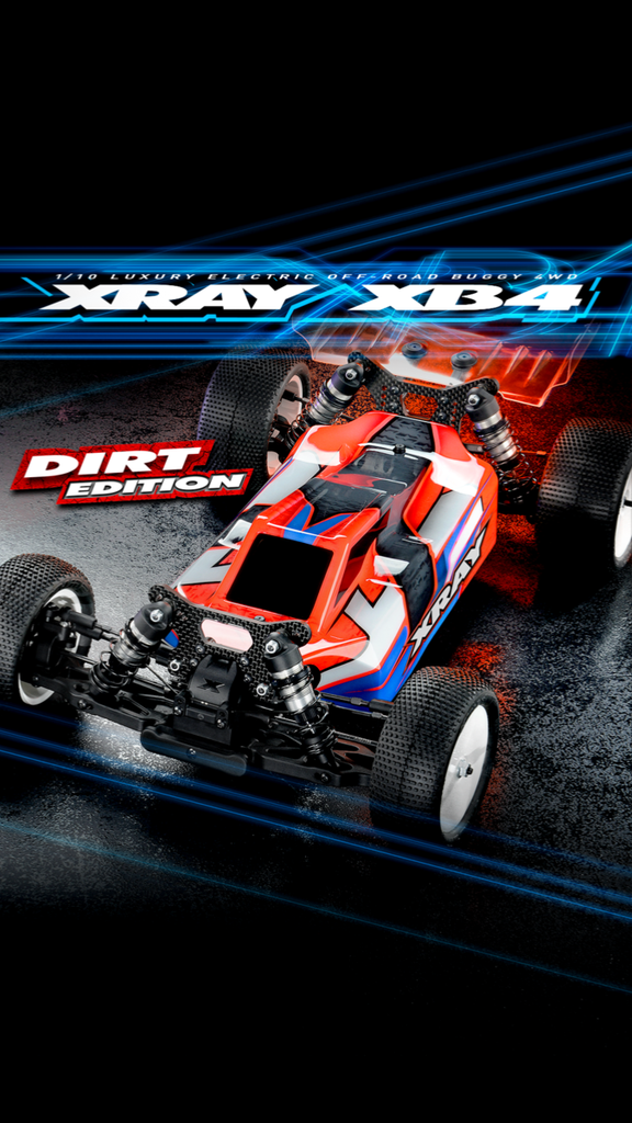 XRAY XB4D'24 - 4WD 1/10 ELECTRIC OFF-ROAD CAR - DIRT EDITION - X360015 - LAST ONE (On order 2-3 days)