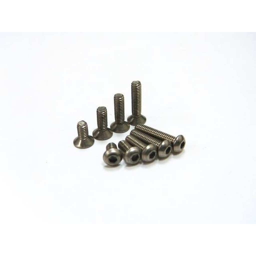 Hiro Seiko Hex Socket Button Head Screw M3x6 [S-Black] ( 6 pcs) - HS-69492