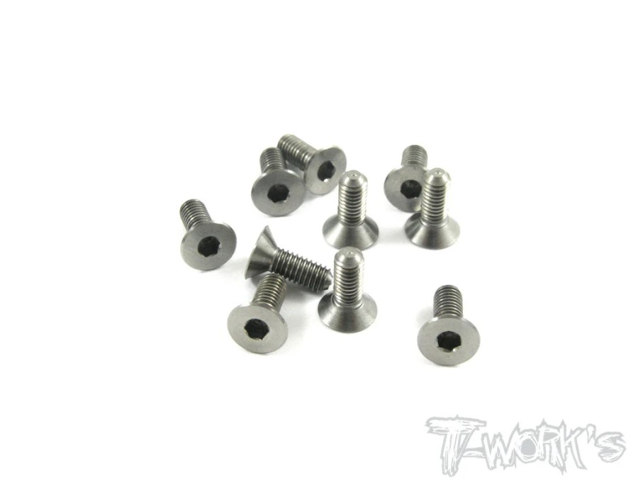 T-Work´s 64 Titan Countersunk Hex Screw M3 x 8,0mm (10)