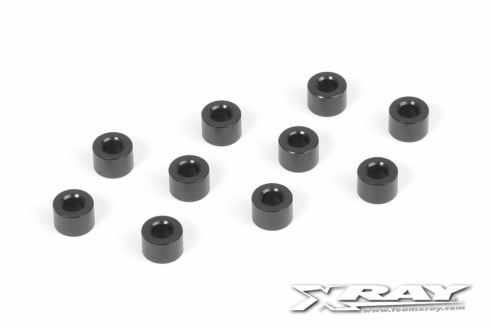 [X303127-K] ALU SHIM 3x6x4.0MM - BLACK (10) - X303127-K