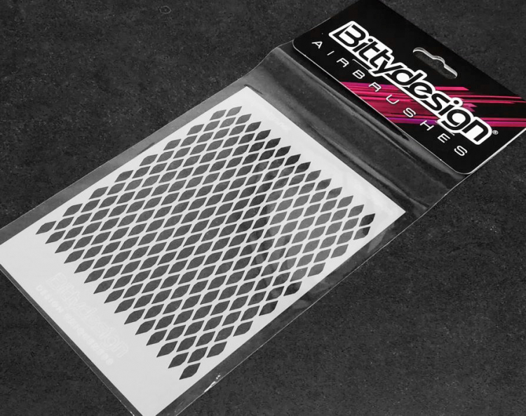 [BDSTC-010] Bittydesign Vinyl Stencil - Grill