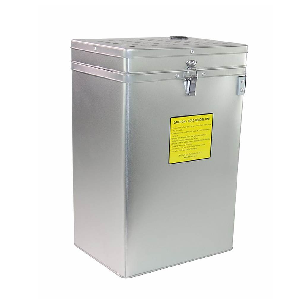 [BSX-1-S] BAT-SAFE XL SILVER LIPO CHARGING SAFE BOX - BSX-1-S